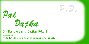 pal dajka business card
